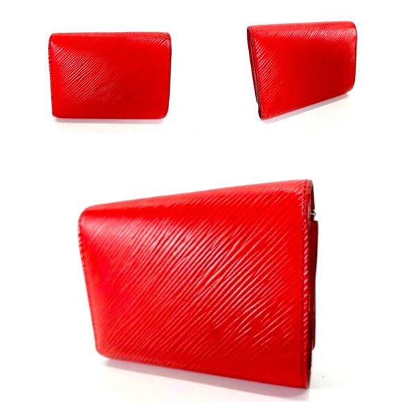 Authentic Epi Red LOUIS VUITTON Portefeuil LV Twist Compact Trifold Wallet - Picture 4 of 10